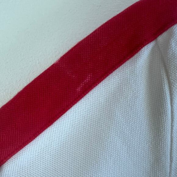 Polo Ralph Lauren White Custom Fit Men's Polo Embroidery Patch Red Blue Size S - Picture 6 of 9